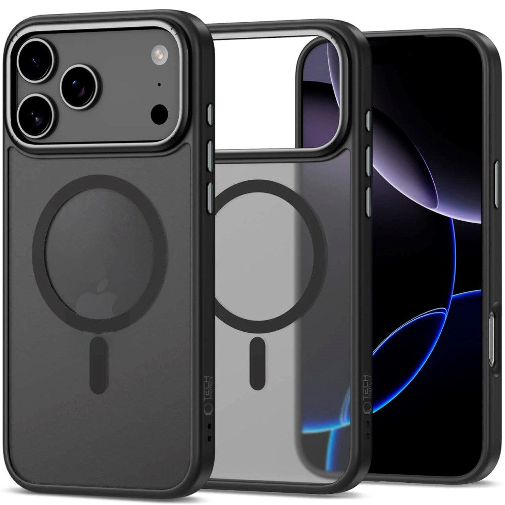 iPhone 17 Pro Tech-Protect CamEdge Hybrid Case - MagSafe Compatible - Matte Black