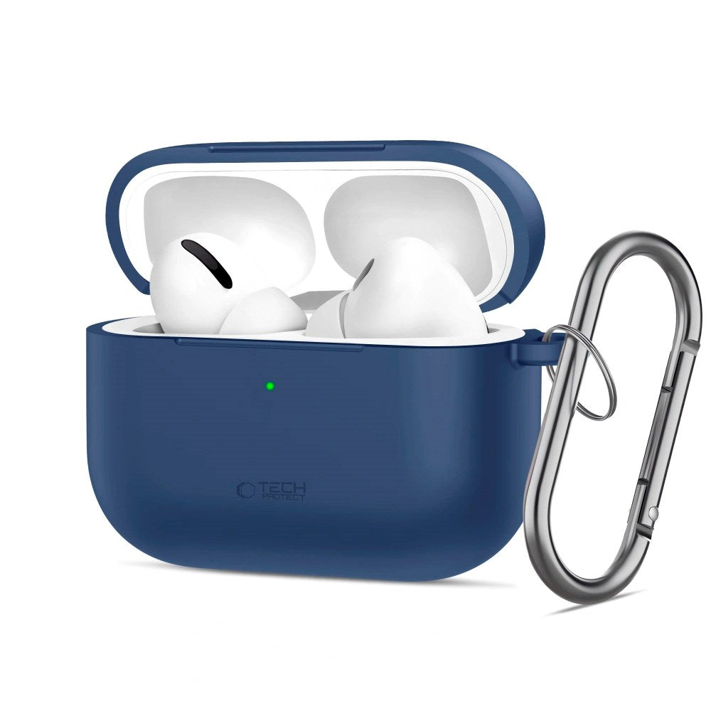 Apple AirPods Pro (3rd gen.) Tech-Protect Silicone Hook Case - Dark Blue