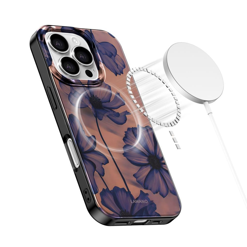 iPhone 16 Pro Max Tech-Protect Lamano Case - MagSafe Compatible - Velvet Night
