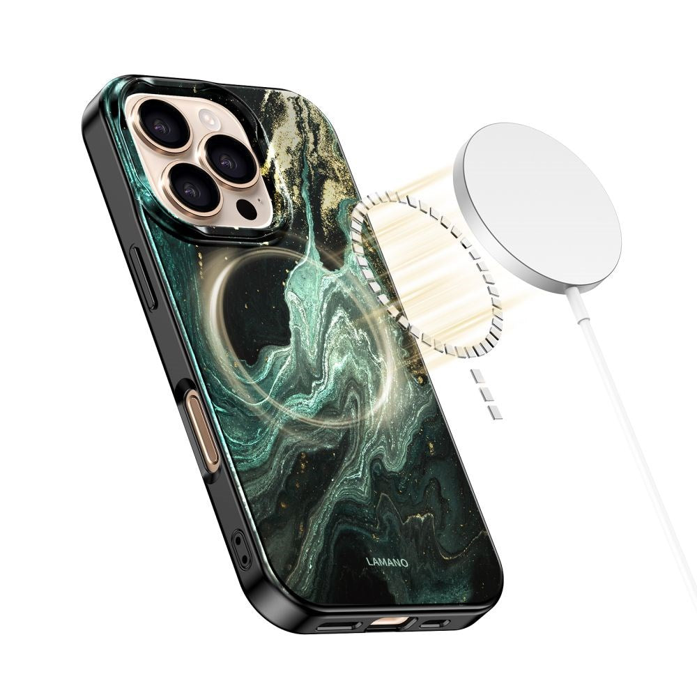 iPhone 16 Pro Tech-Protect Lamano Case - MagSafe Compatible - Verde Aura