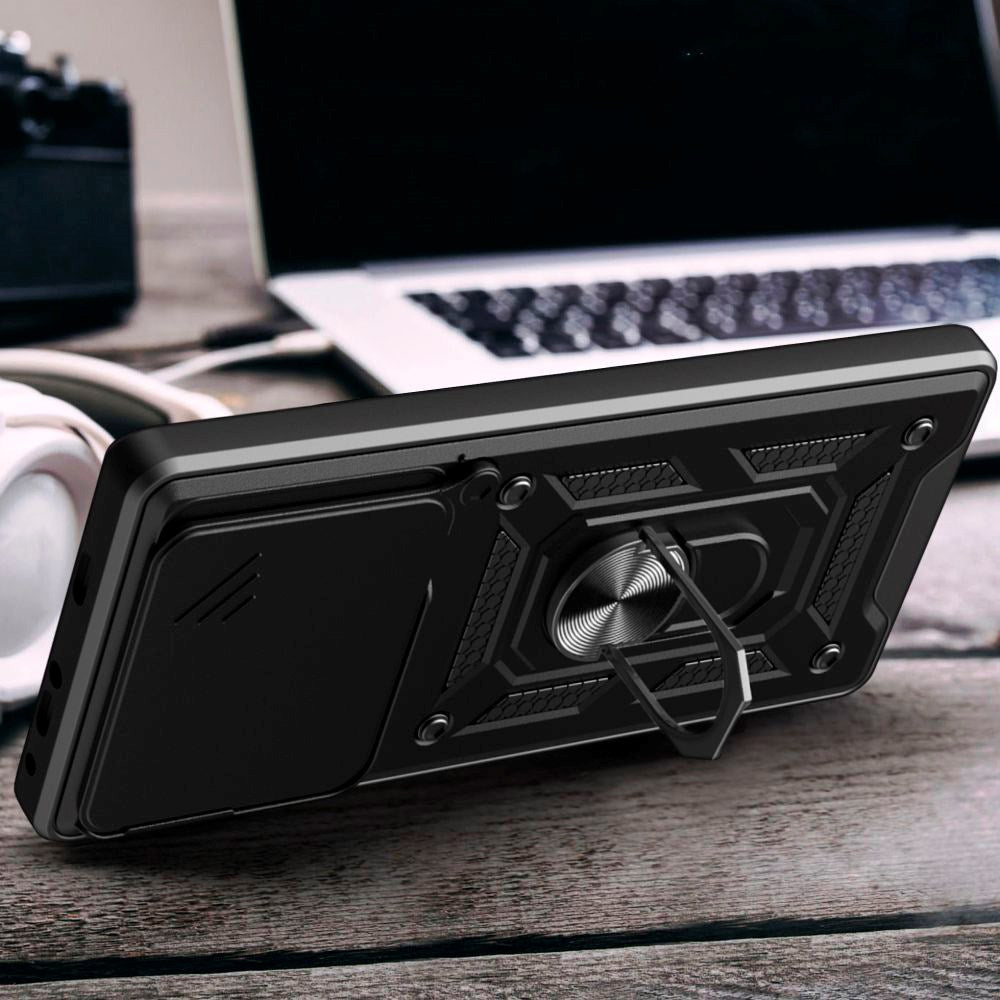 Xiaomi 15T Pro Tech-Protect Camshield Case with Magnetic Ring & Stand Function - Black