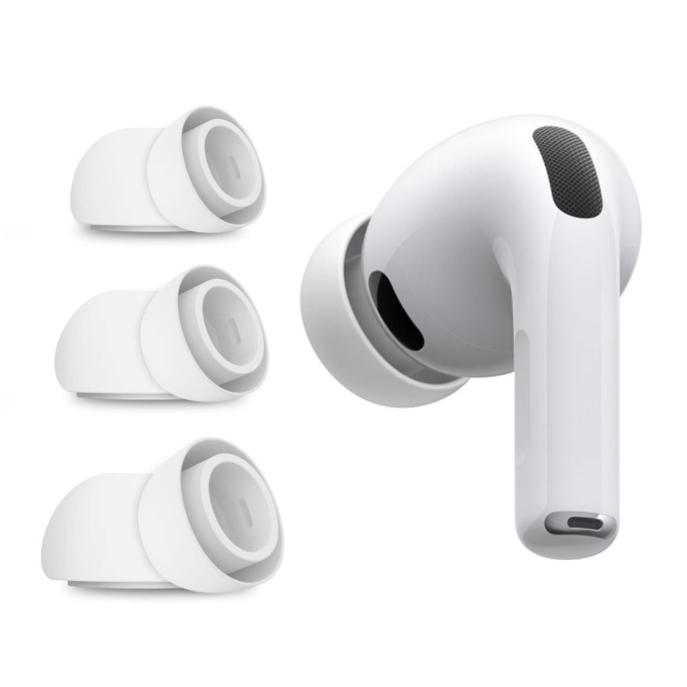 Apple AirPods Pro (3rd Gen.) Tech-Protect Silicone Ear Tips - S, M, L - 3 pcs - White