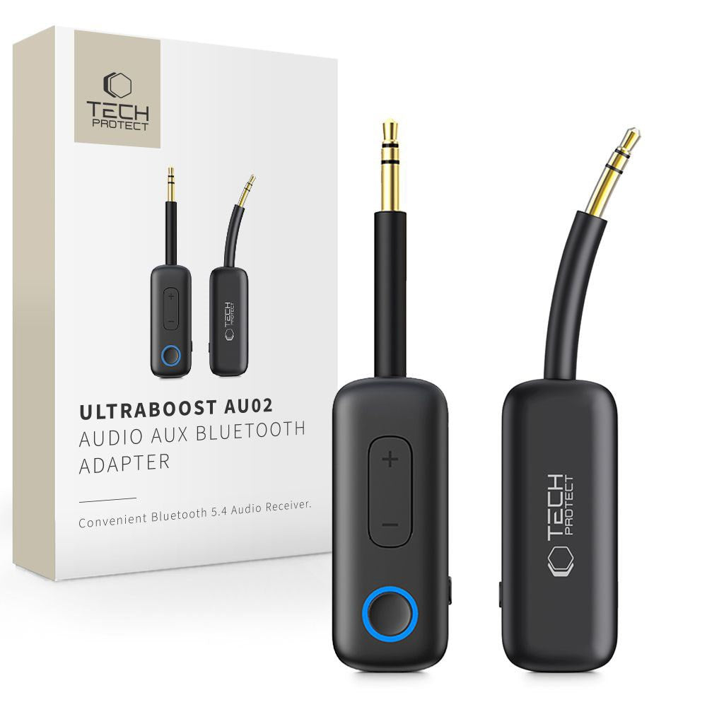 Tech-Protect Ultraboost Bluetooth AUX Audio Adapter - Black