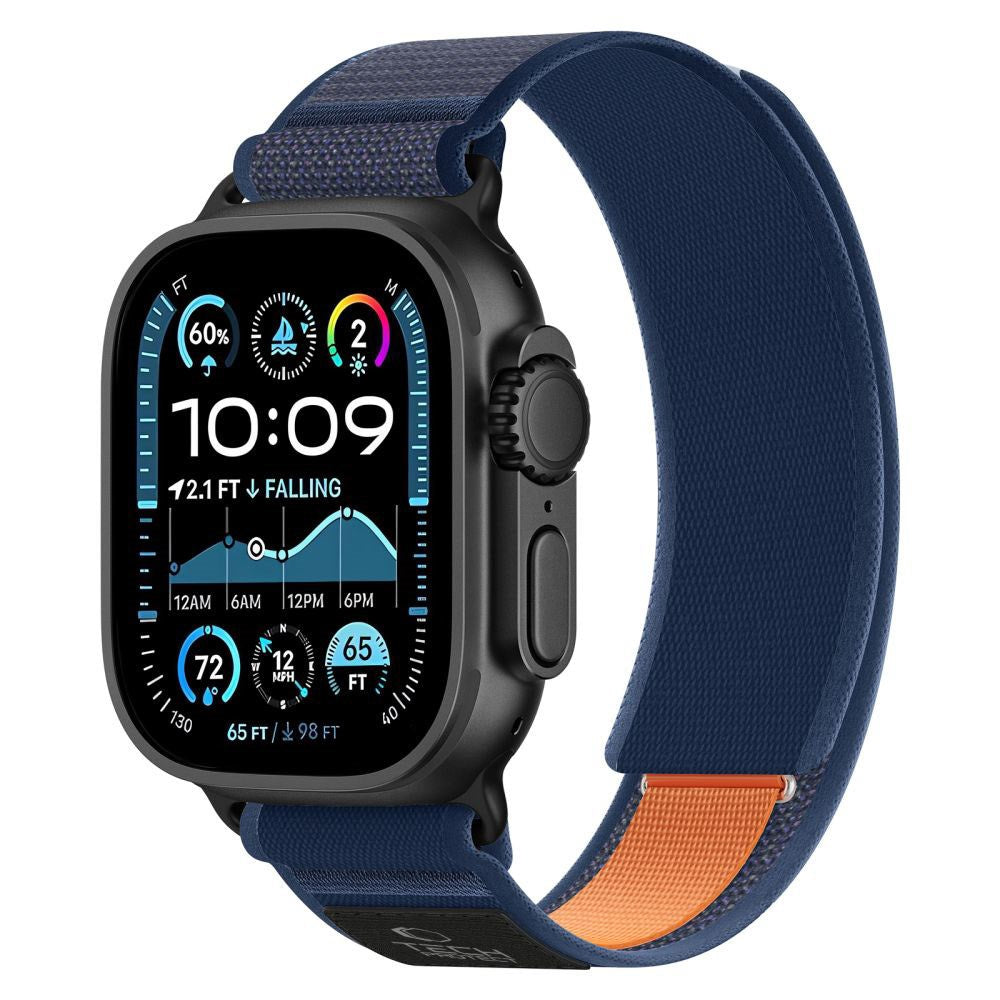 Apple Watch (44/SE/45/46/49Mm) Tech-Protect Nylon Elite Strap - Blue / Orange