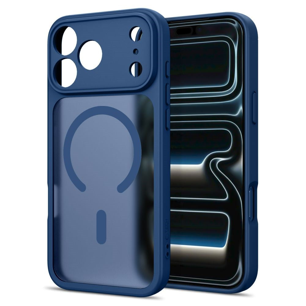 iPhone 17 Pro / 18 Pro Tech-Protect BasicMag Hybrid Case - MagSafe Compatible - Matte Dark Blue