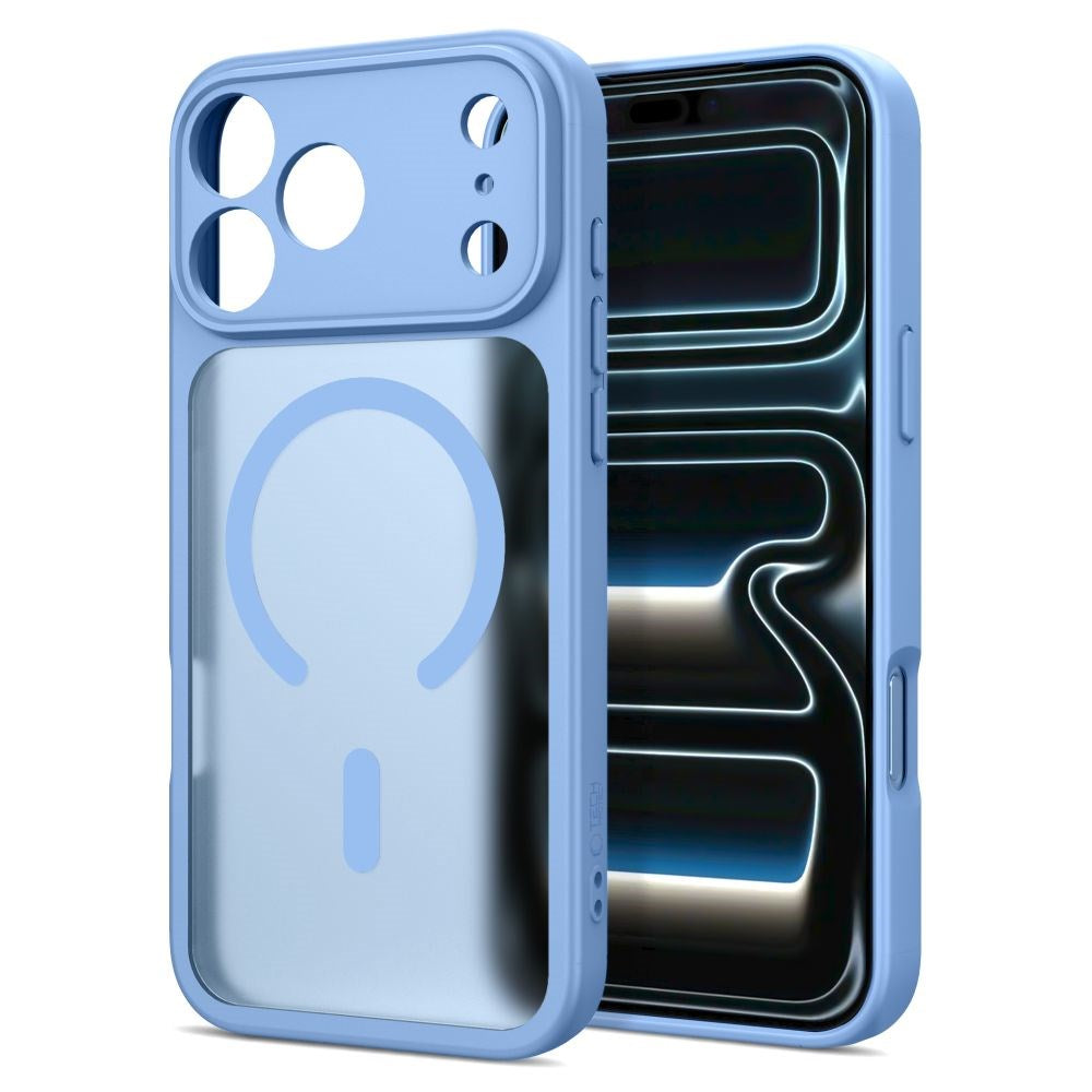 iPhone 17 Pro Max / 18 Pro Max Tech-Protect BasicMag Hybrid Case - MagSafe Compatible - Matte Light Blue