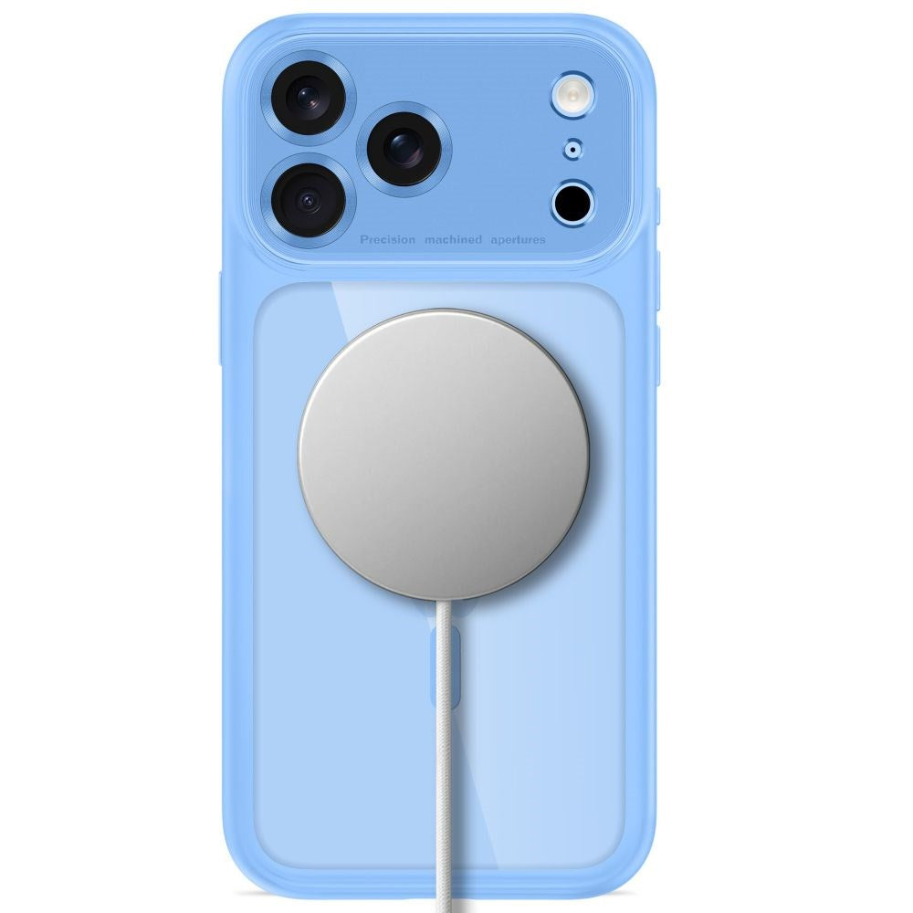 iPhone 18 Pro Max / 17 Pro Max Tech-Protect MagPeak Case - MagSafe Compatible - Light Blue / Transparent