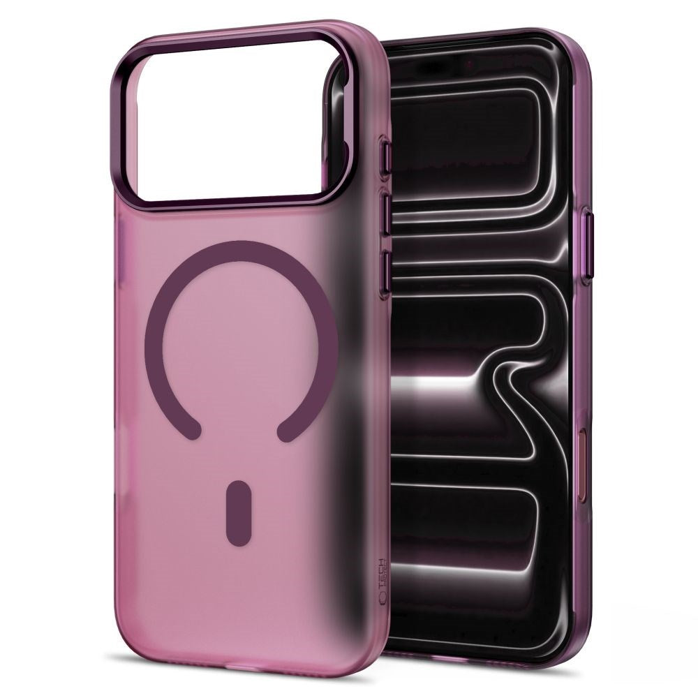 iPhone 18 Pro / 17 Pro Tech-Protect MagZero Case - MagSafe Compatible - Matte Dark Cherry