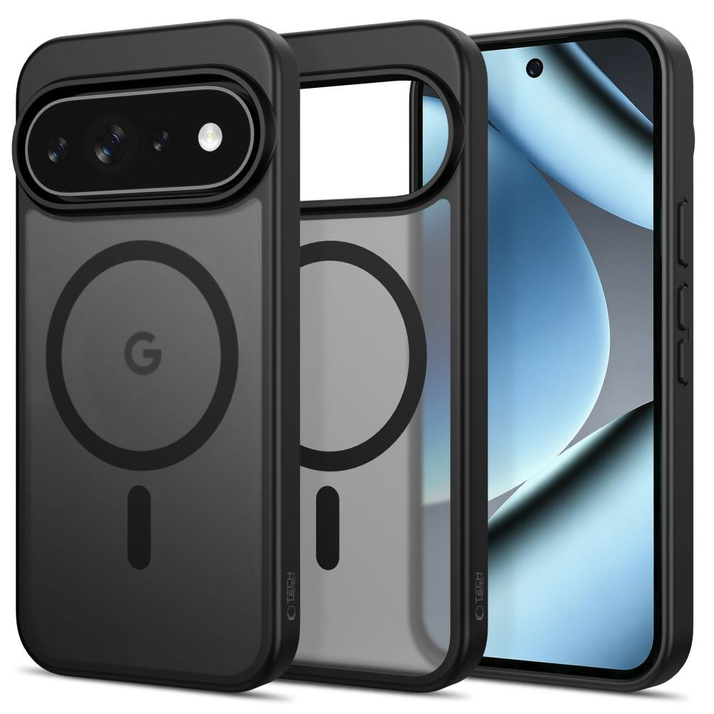 Google Pixel 11 / 11 Pro / 10 / 10 Pro / 9 / 9 Pro Tech-Protect MagMat Case - MagSafe Compatible - Matte Black