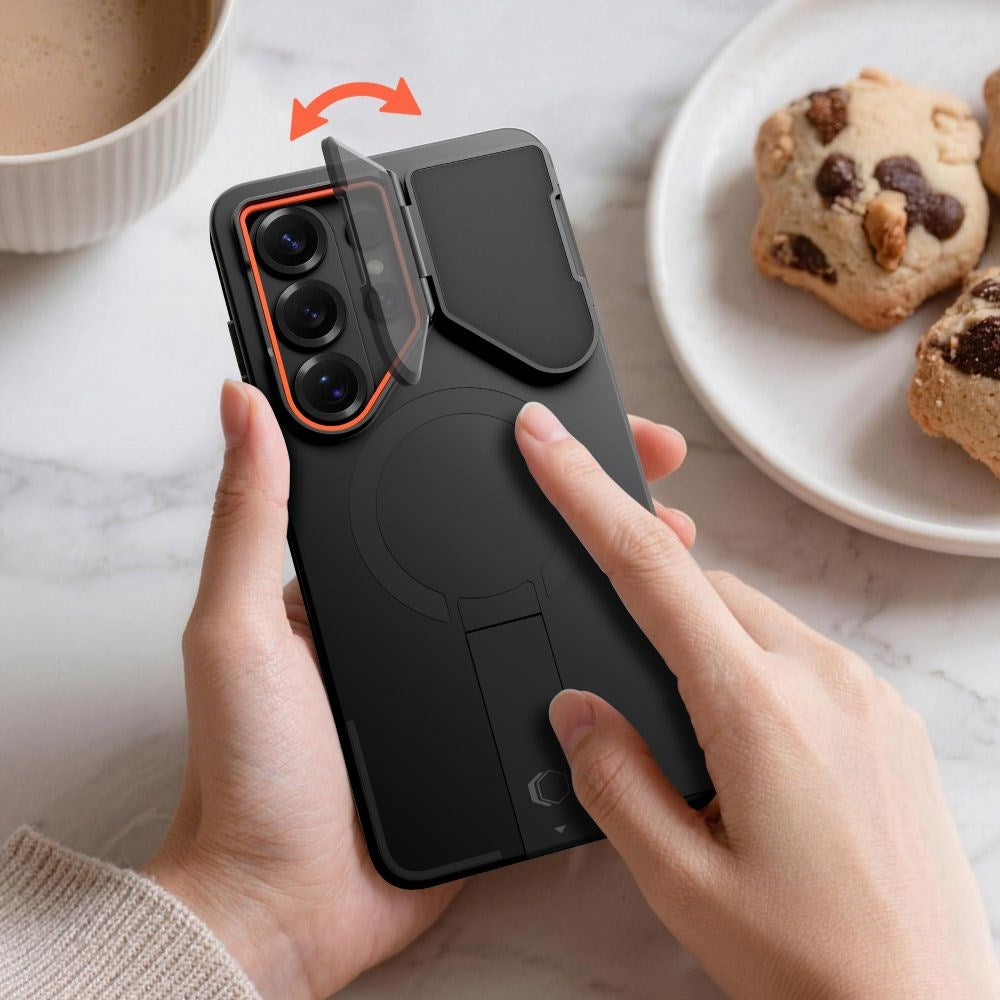 Samsung Galaxy S26 Ultra Tech-Protect Kevlar Aura Hybrid Case - MagSafe Compatible - Black