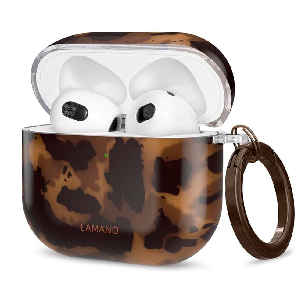 Apple AirPods (4. gen.) Tech-Protect Lamano Deksel with Keychain - Panther