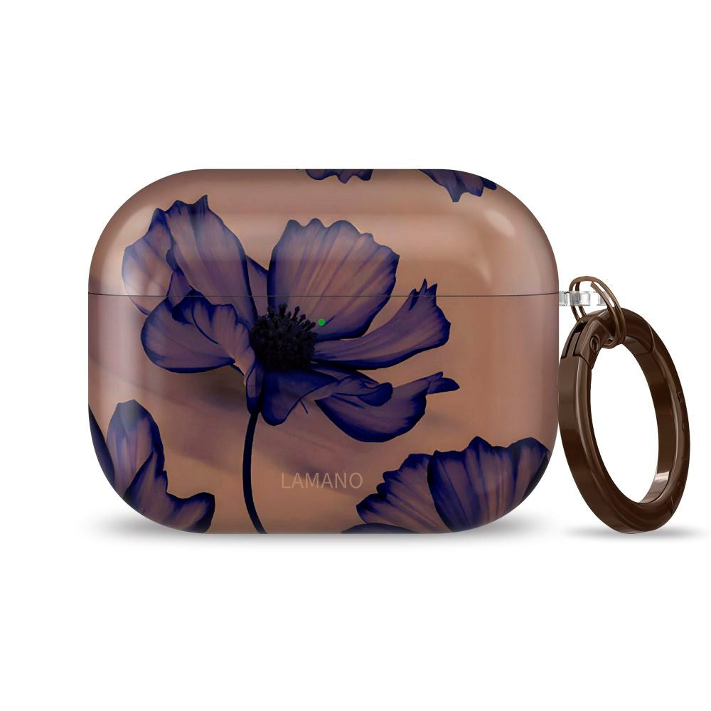 Apple AirPods Pro (1. & 2. gen.) Tech-Protect Lamano Deksel with Keychain - Velvet Night