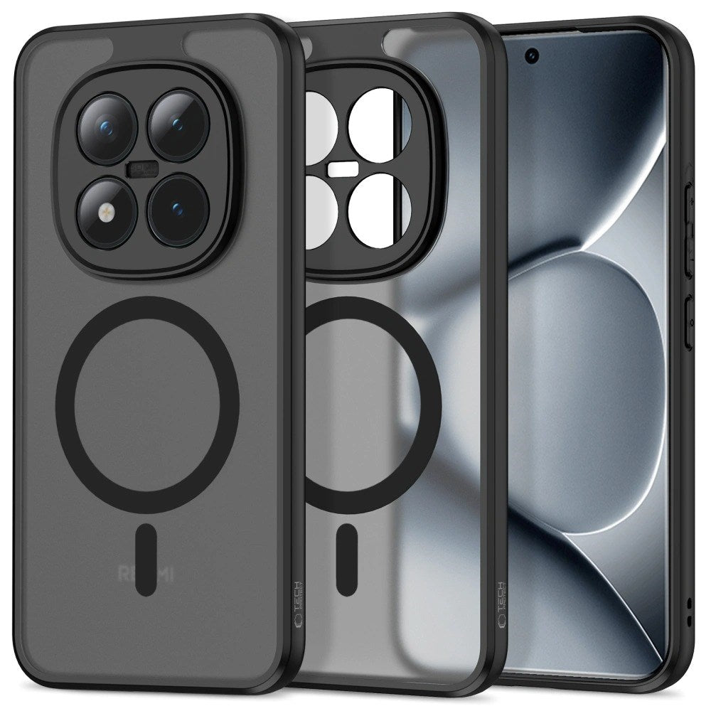Xiaomi Redmi Note 15 Pro+ (Plus) Tech-Protect MagMat Hybrid Case - MagSafe Compatible - Black