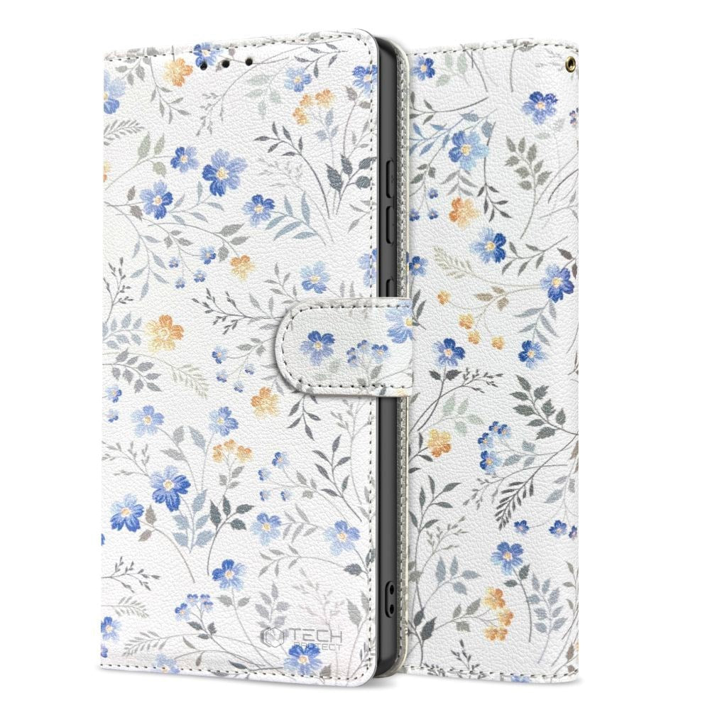 iPhone 17e / 16e Tech-Protect Wallet with Purse - Flower