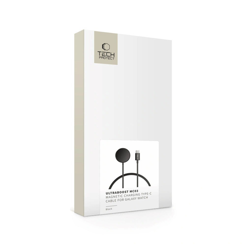Tech-Protect MC03 Samsung Galaxy Watch USB-C Wireless Charger 2.5W - 1m - Black