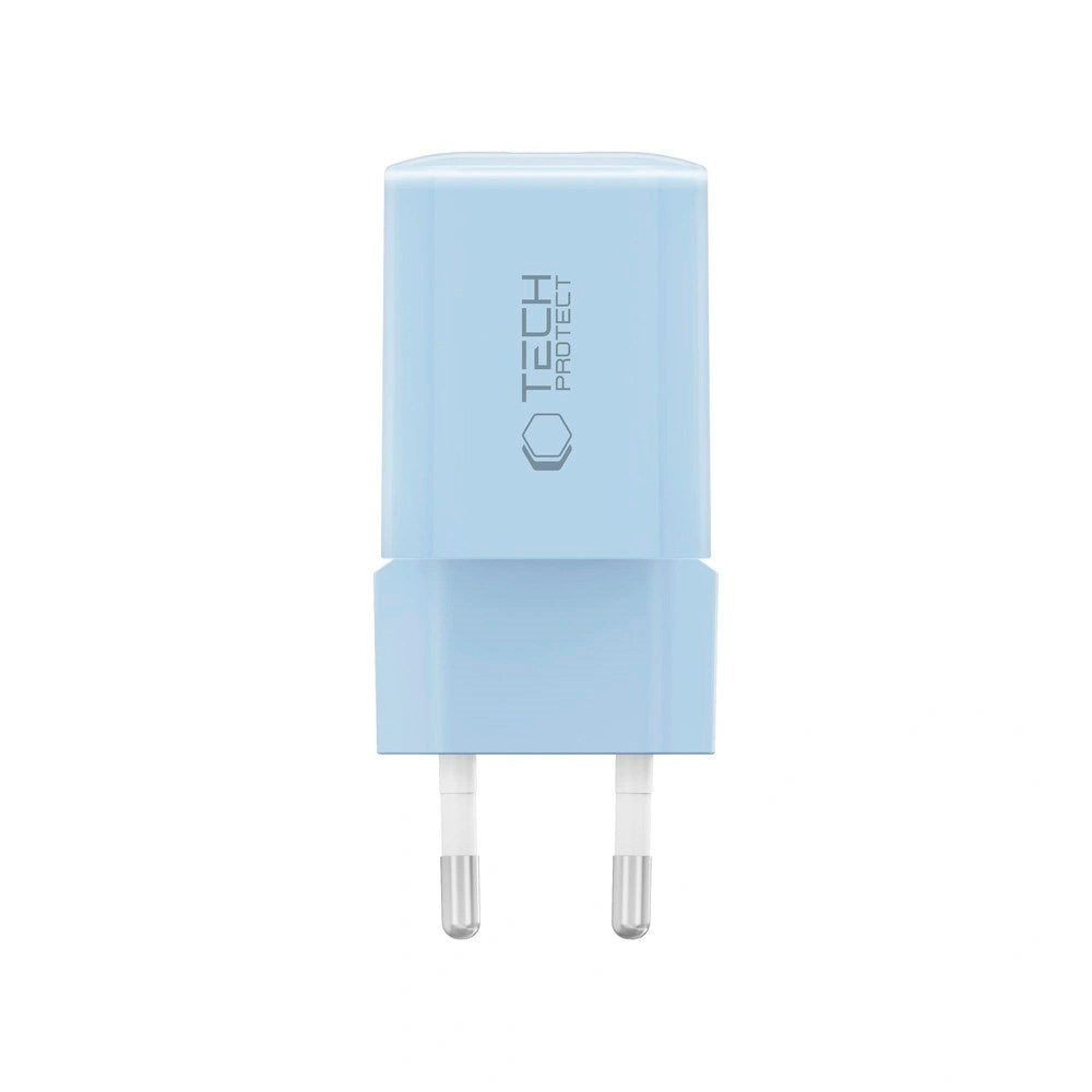 Tech-Protect 33W Wall Charger with 1x USB-A & 1x USB-C - Blue
