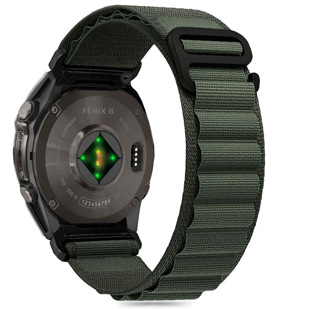 Universal Garmin 22mm QuickFit Tech-Protect Nylon Pro Strap - Dark Green
