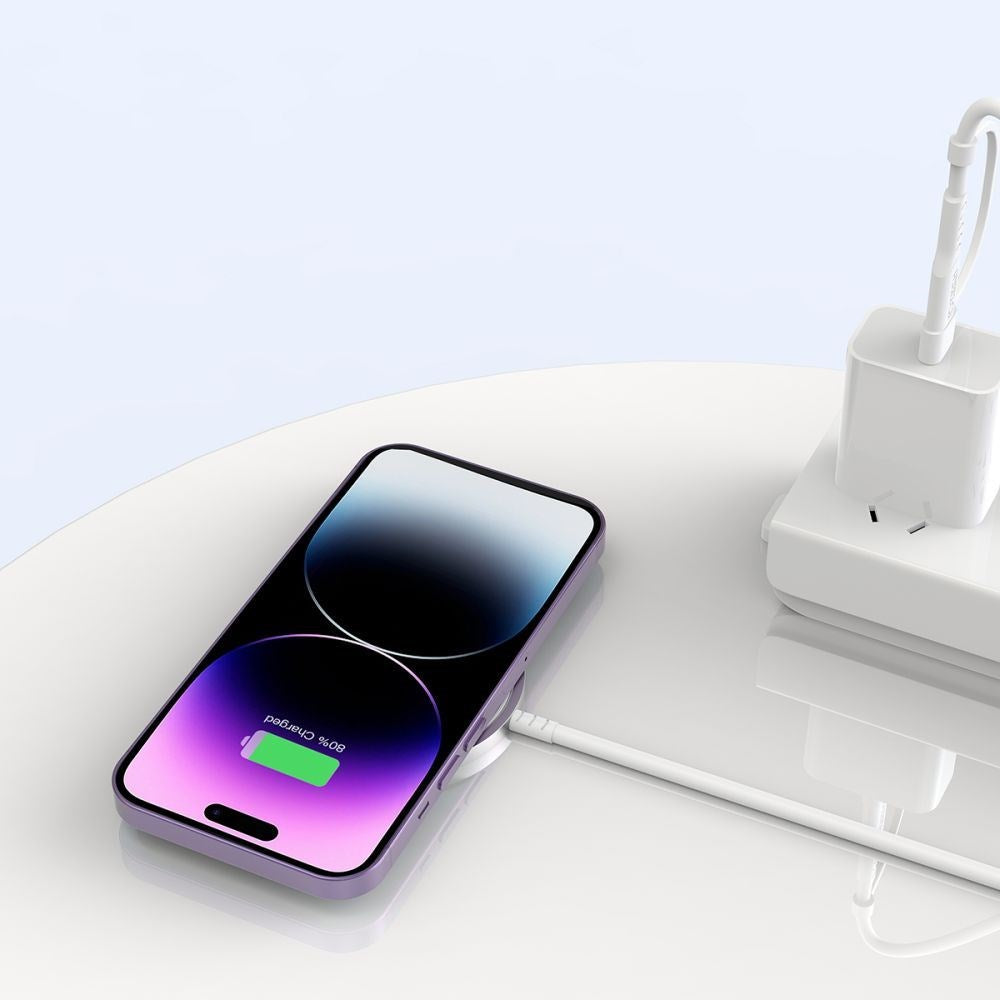 Tech-Protect Qi15W-A44 Magnetic Magsafe Wireless Charger - White