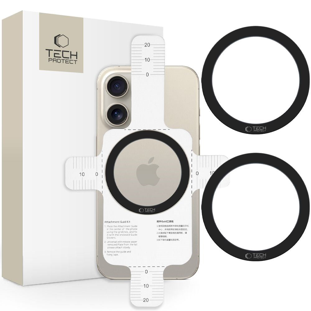 Tech-Protect MMP-110 Magnetic MagSafe Ring - Black / Black