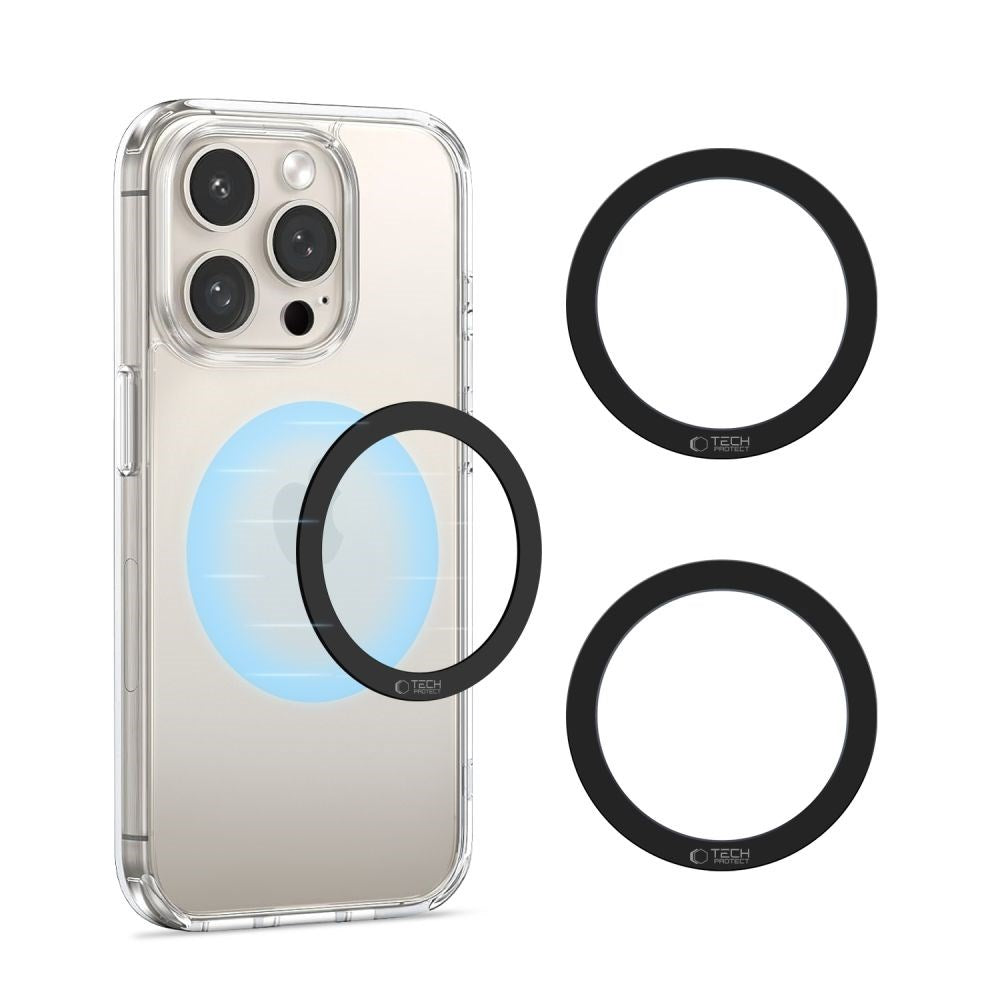 Tech-Protect MMP-110 Magnetic MagSafe Ring - Black / Black