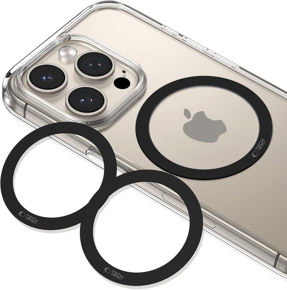 Tech-Protect MMP-110 Magnetic MagSafe Ring - Black / Black