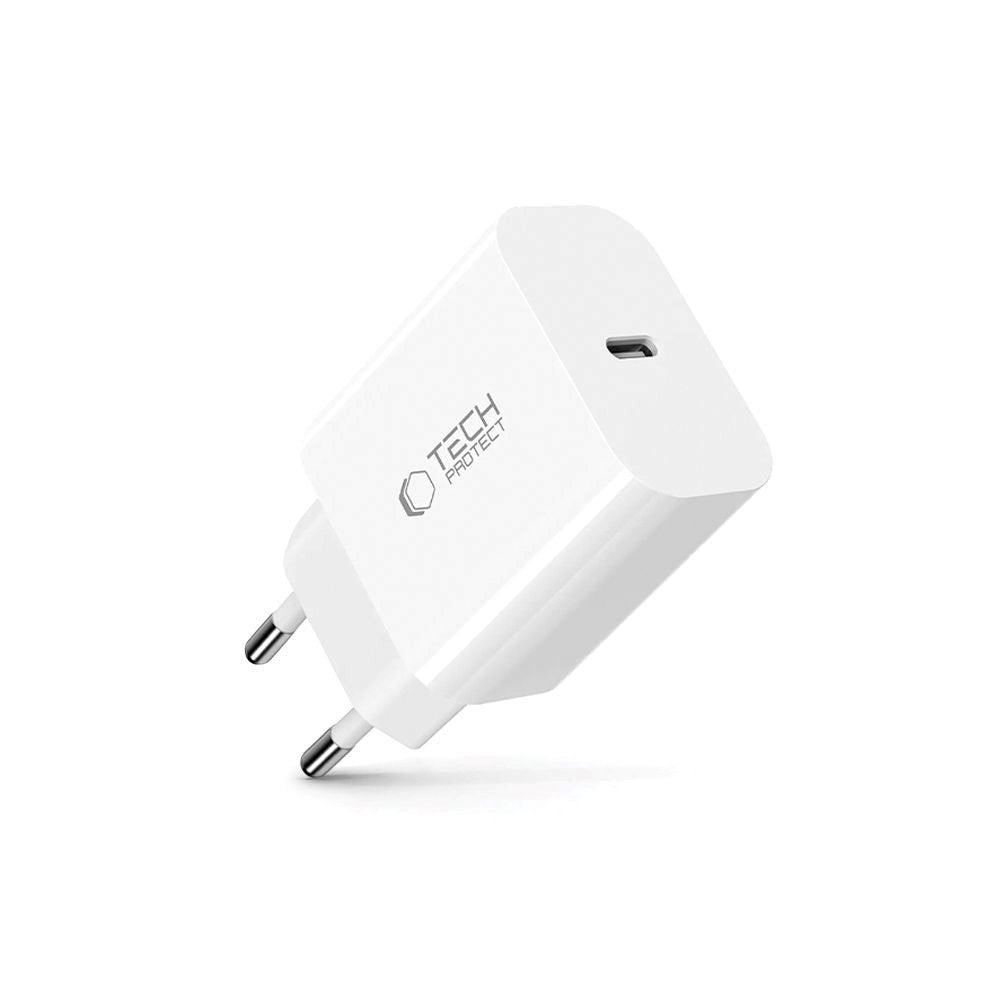 Tech-Protect Network Charger PD 20W USB-C Wall Charger - White