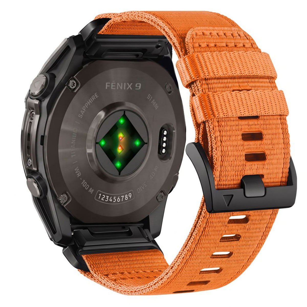 Universal Garmin 22mm QuickFit Tech-Protect Classic Nylon Strap - Orange