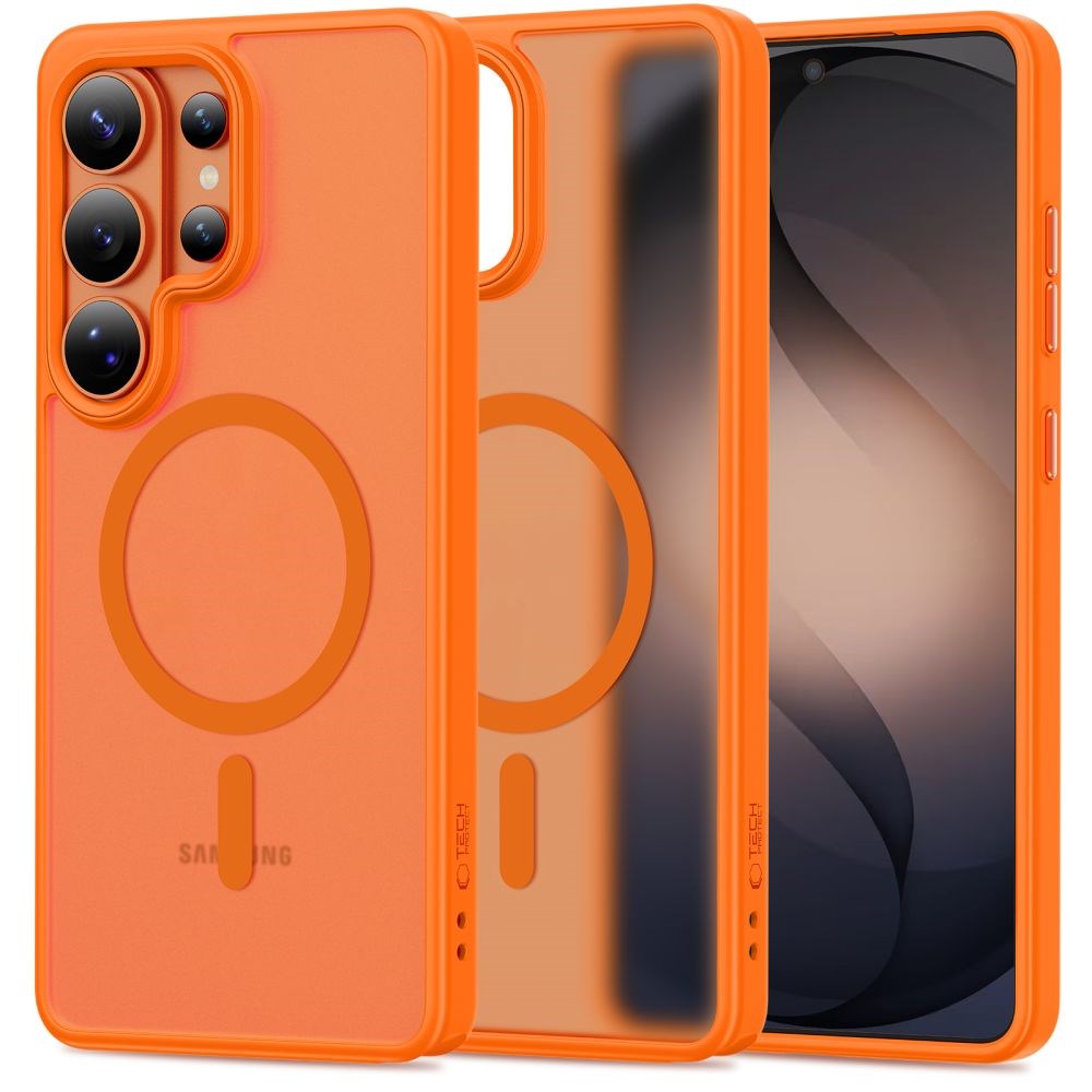 Samsung Galaxy S26 Ultra Tech-Protect MagMat Case - MagSafe Compatible - Matte Orange