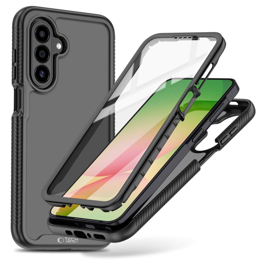 Samsung Galaxy A27 / A37 / A36 / A56 Tech-Protect Defense Case with Screen Protector - Matte Black