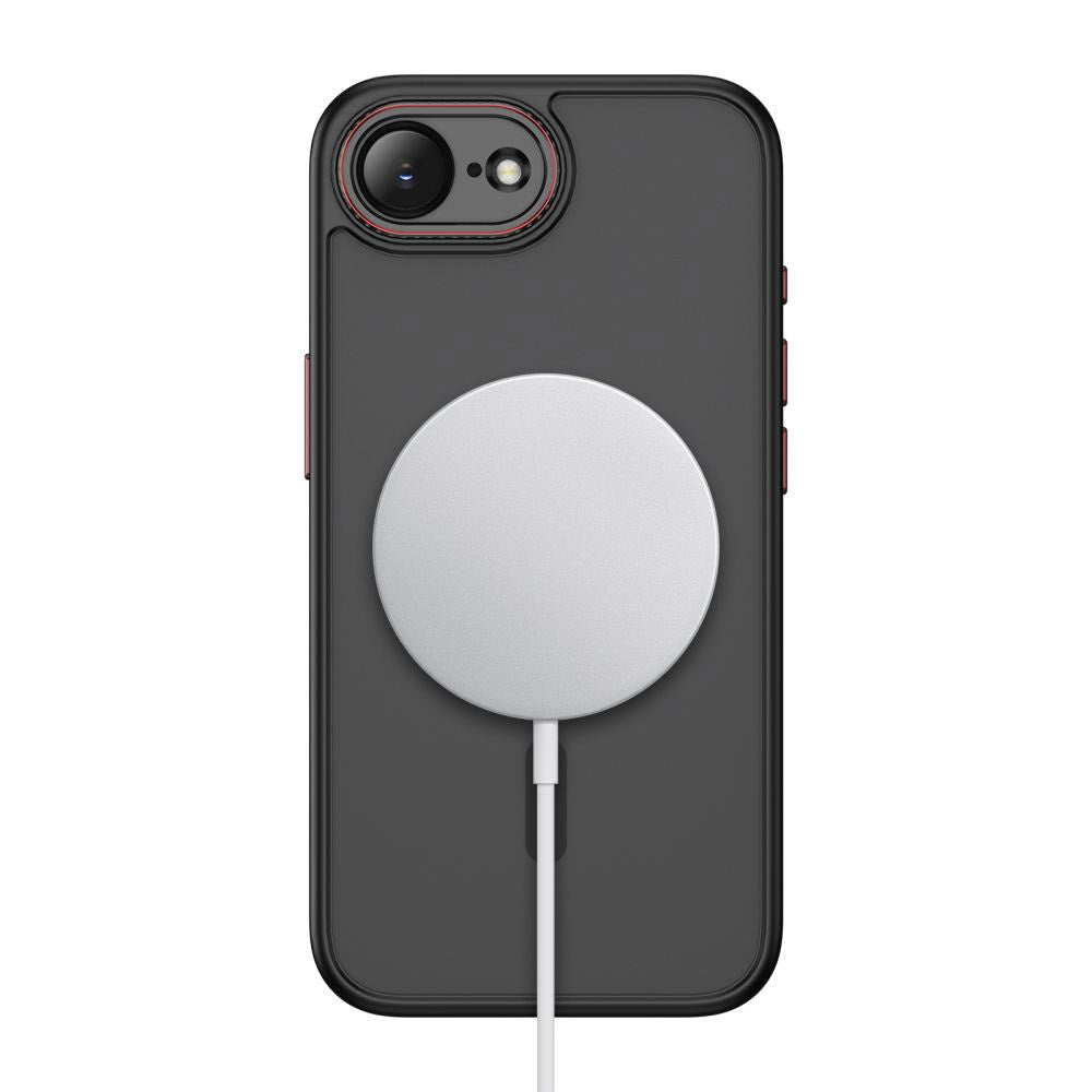iPhone 17e / 16e Tech-Protect MagCam Case - MagSafe Compatible - Transparent /Matte Black
