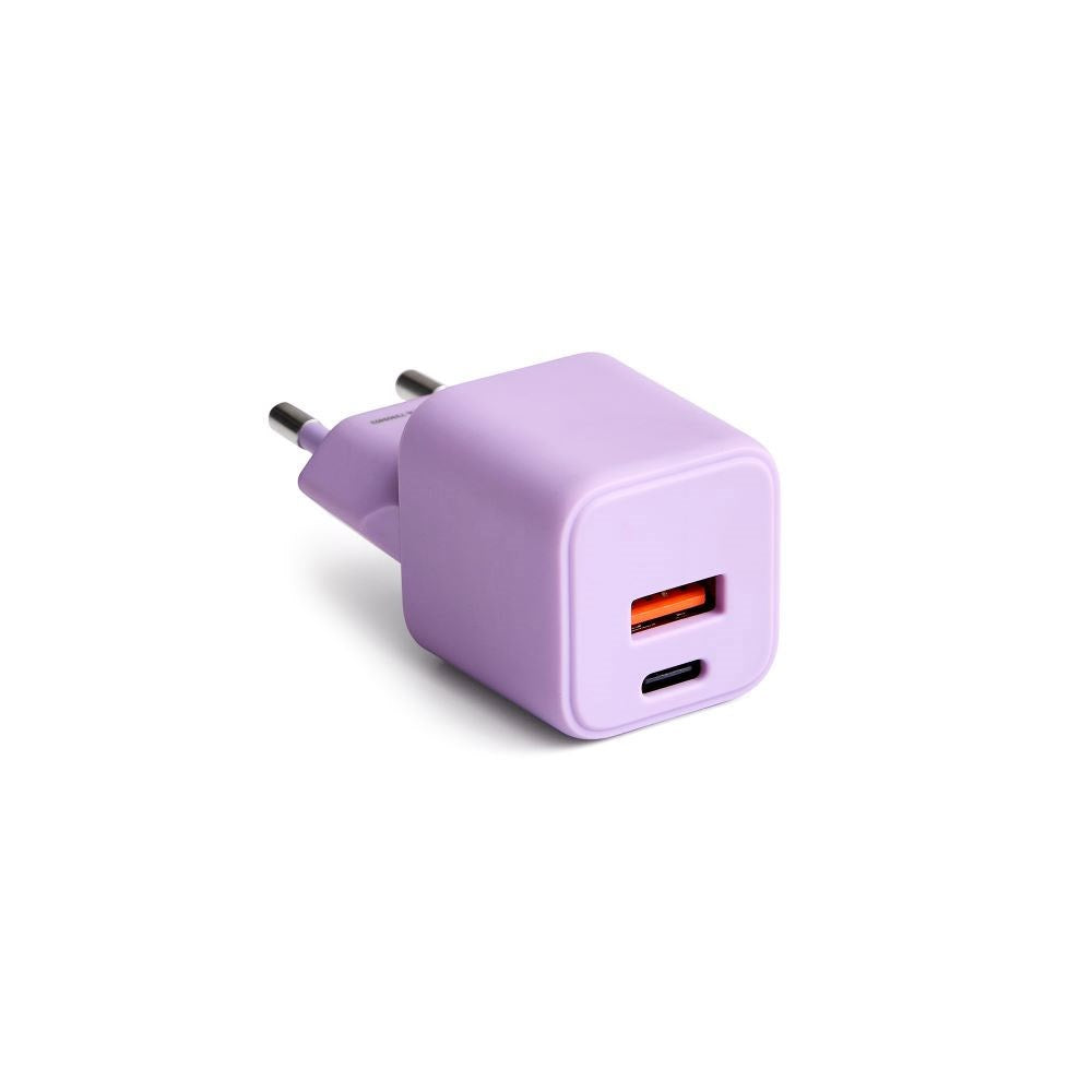 Colorum 30W Wall Charger with 1x USB-A & 1x USB-C - Lavender