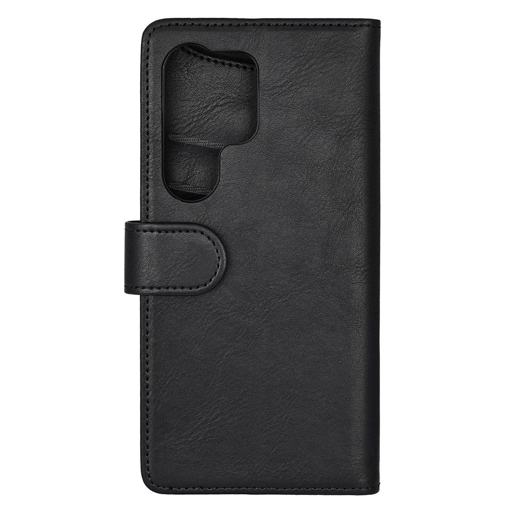 Samsung Galaxy S25 Ultra GEAR Classic Flip Case Faux Leather with Card Holder - Black