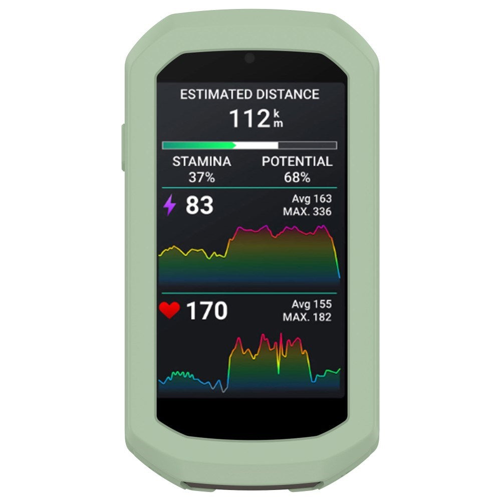 EIDERWOOD Garmin Edge 1050 Silicone Bike Computer Case - Light Green