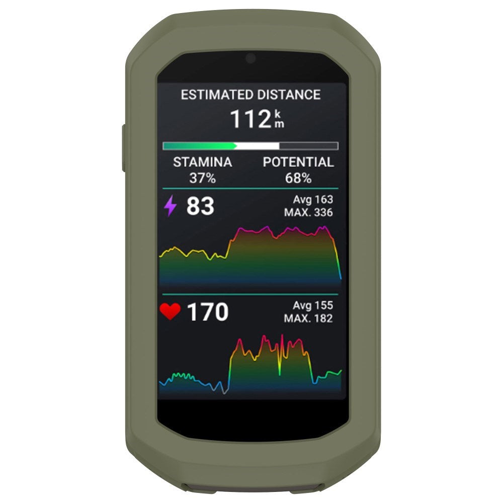 EIDERWOOD Garmin Edge 1050 Silicone Bike Computer Case - Dark Green