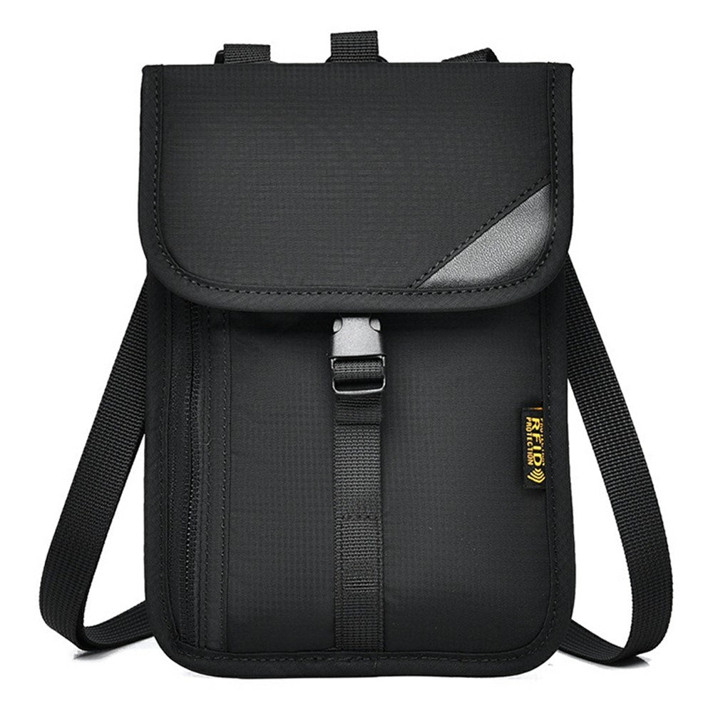 Shoulder bag with 3 compartments (140 x 190mm) - Black