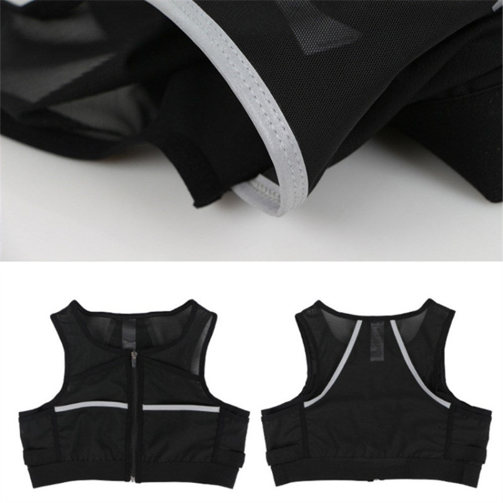 Reflective Running Vest - Size L - Black