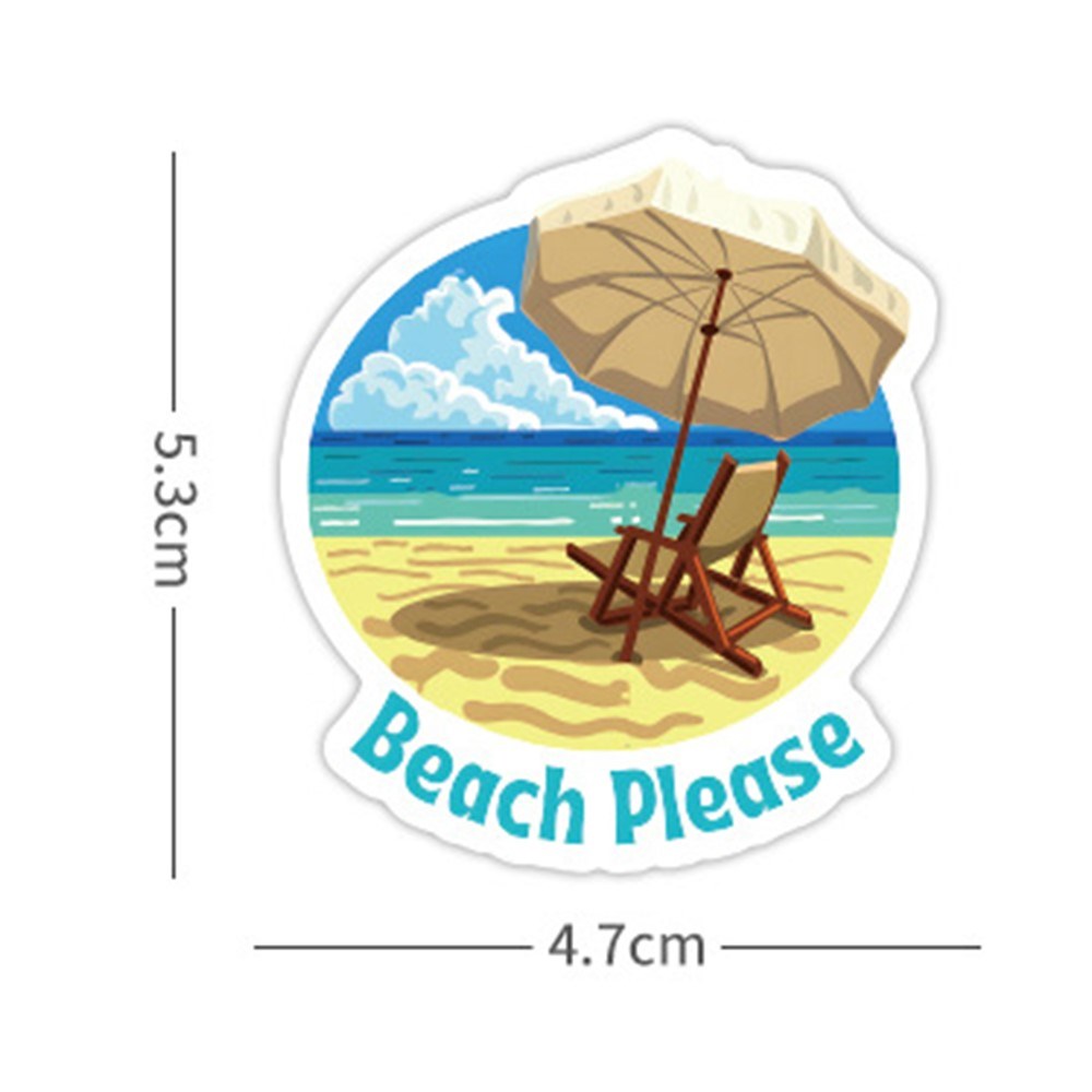 Summer Theme Stickers - 120 pcs.