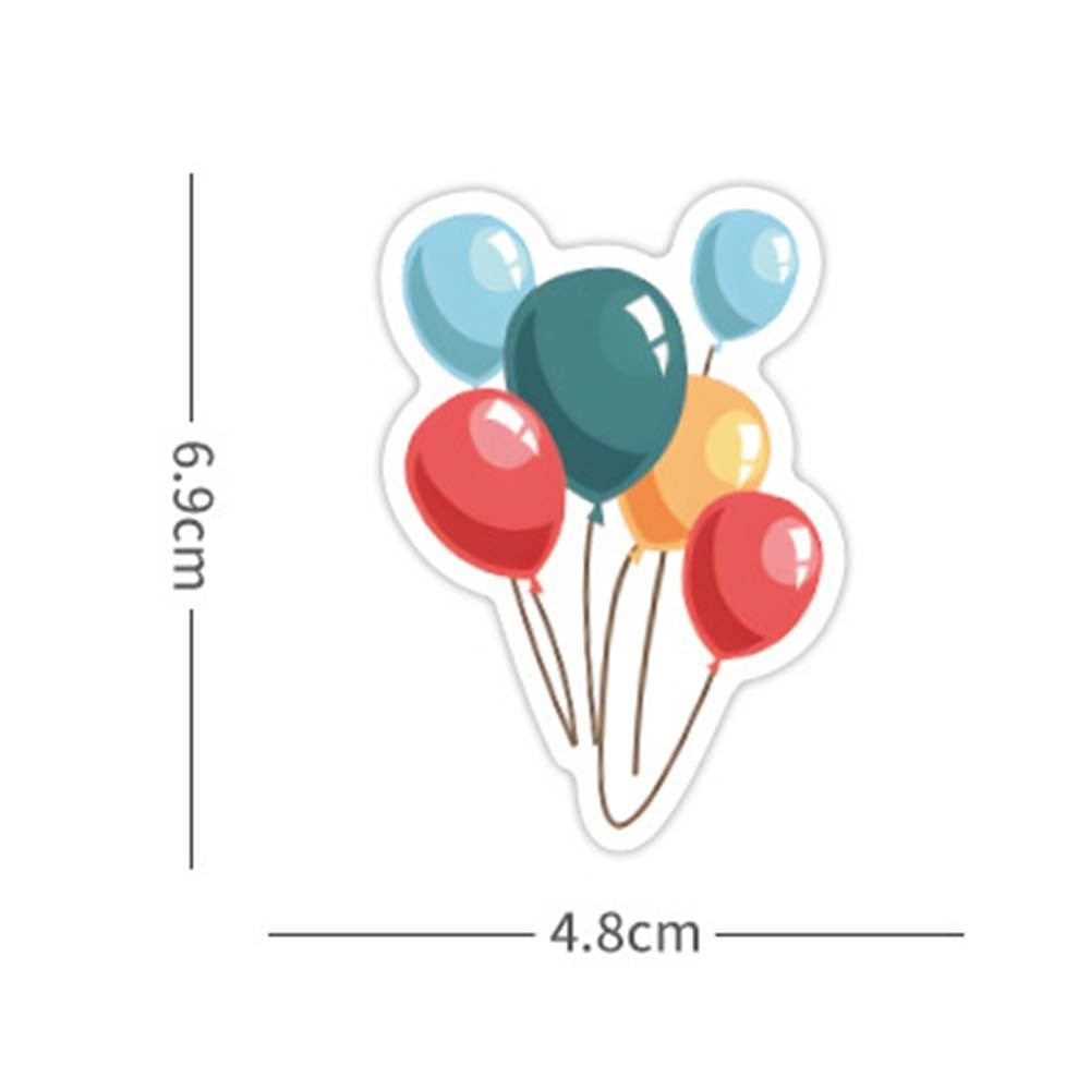 60 x Decorative Stickers - Balloons