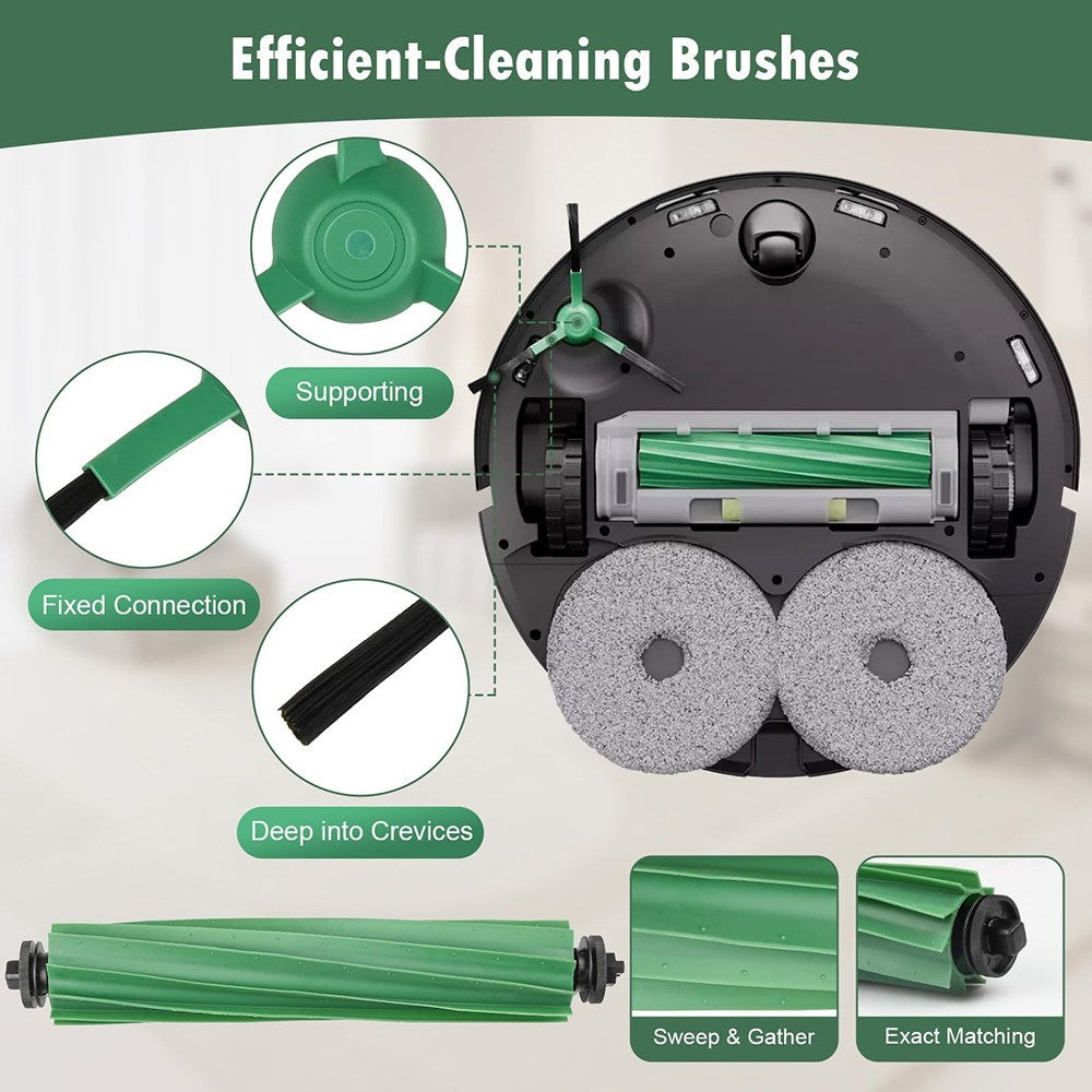 Vacuum Brush for iRobot Roomba Plus 505 Combo / 405 Combo Robot Vacuum – Green