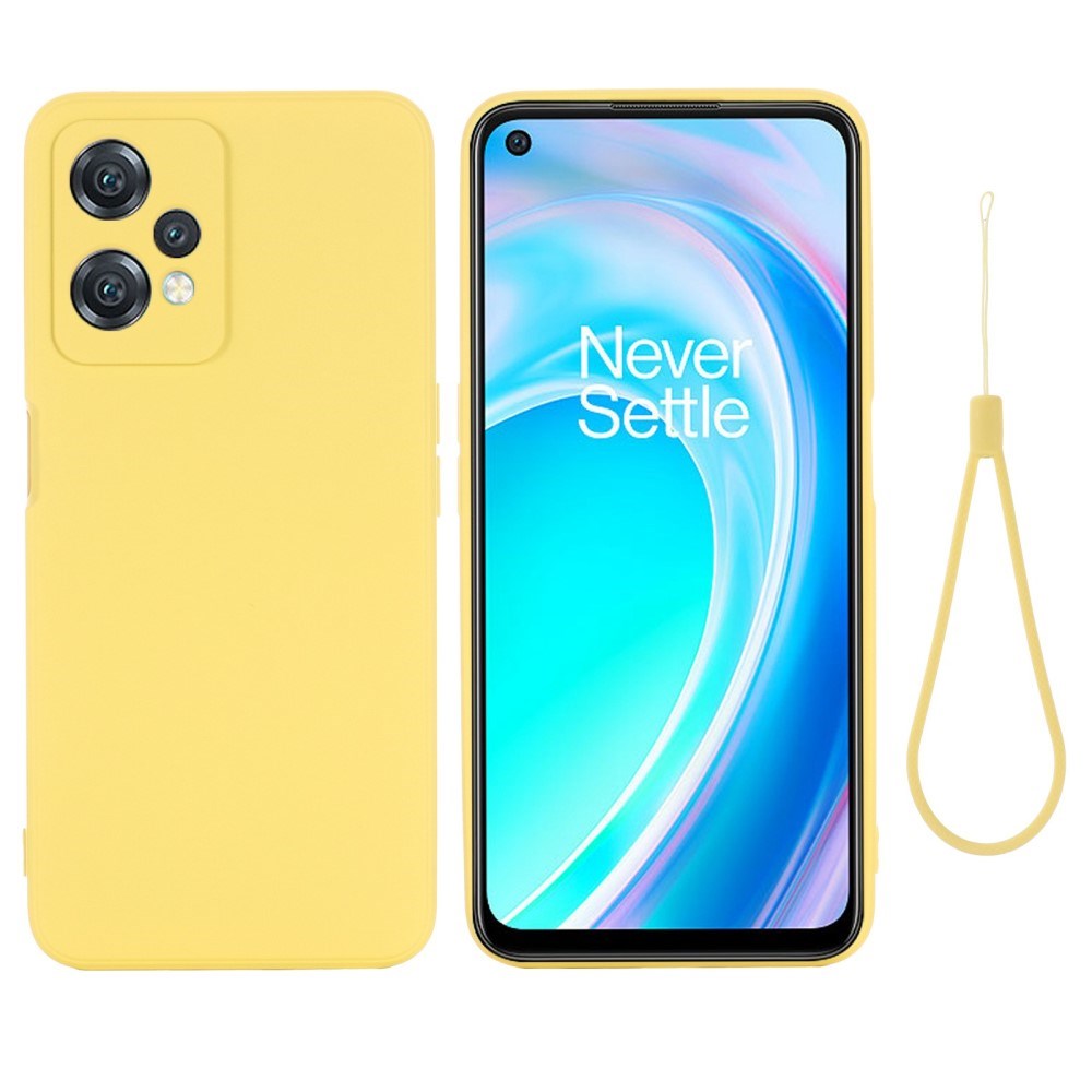 EIDERWOOD OnePlus Nord CE 2 Lite (5G) Liquid Silicone Case with Strap - Yellow