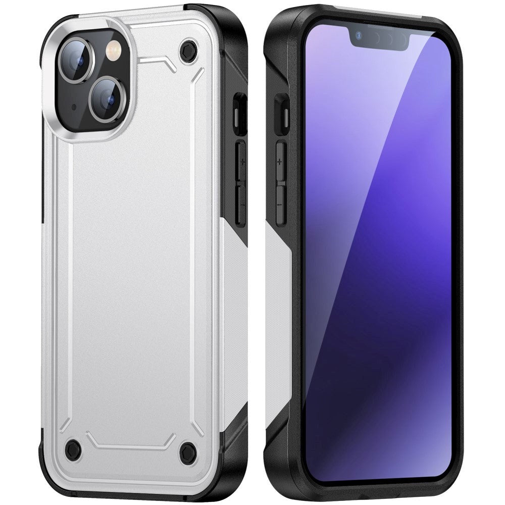 iPhone 14 Plus Shockproof Tough Case - White