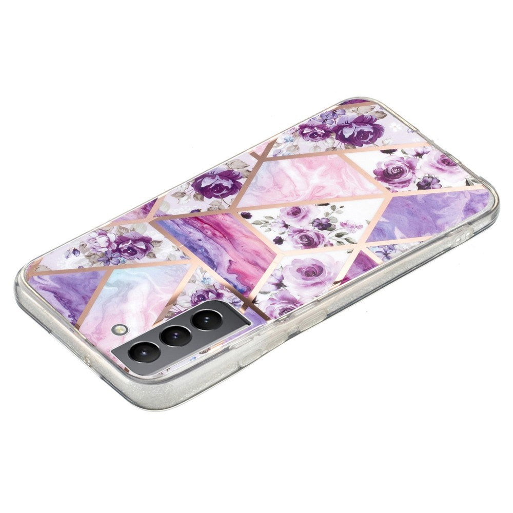EIDERWOOD Samsung Galaxy S22+ (Plus) Flexible Plastic Case with Geometric Design - Purple / Pink