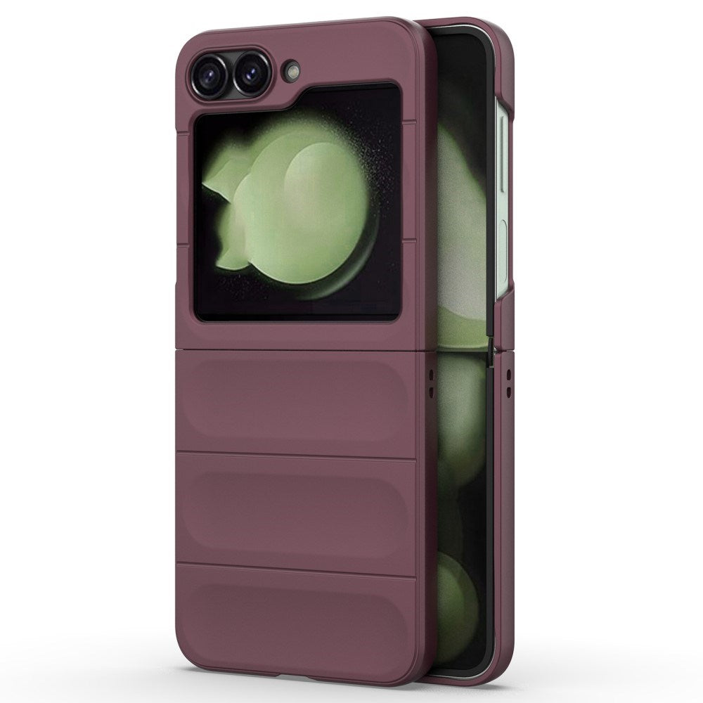 EIDERWOOD Samsung Galaxy Z Flip7 FE / Flip6 Flexible Plastic Case - Wine Red