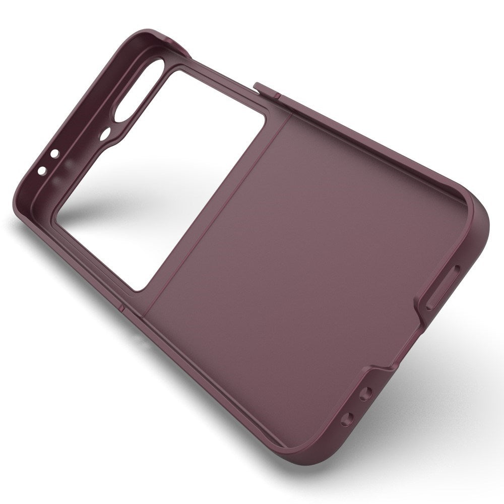 EIDERWOOD Samsung Galaxy Z Flip7 FE / Flip6 Flexible Plastic Case - Wine Red