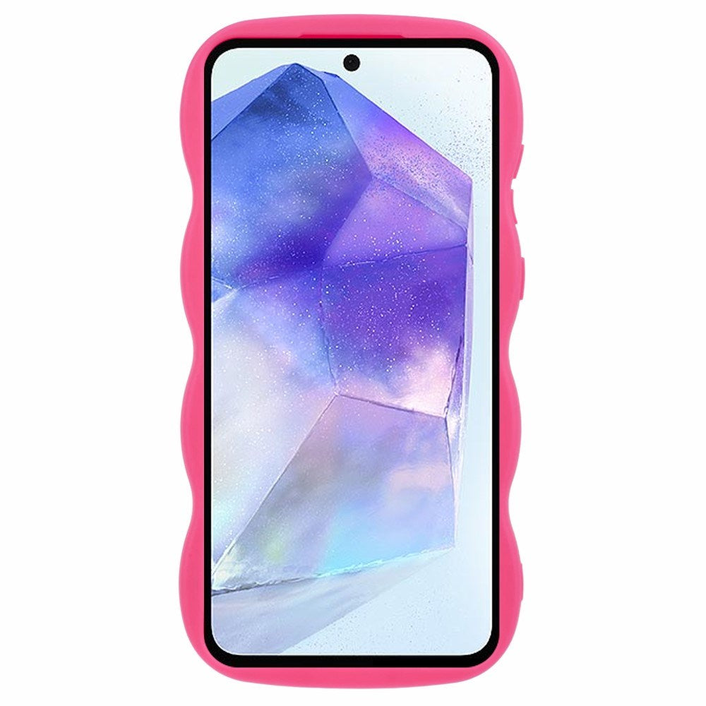 EIDERWOOD Samsung Galaxy A13 (5G) Flexible Plastic Wavy Case - Pink