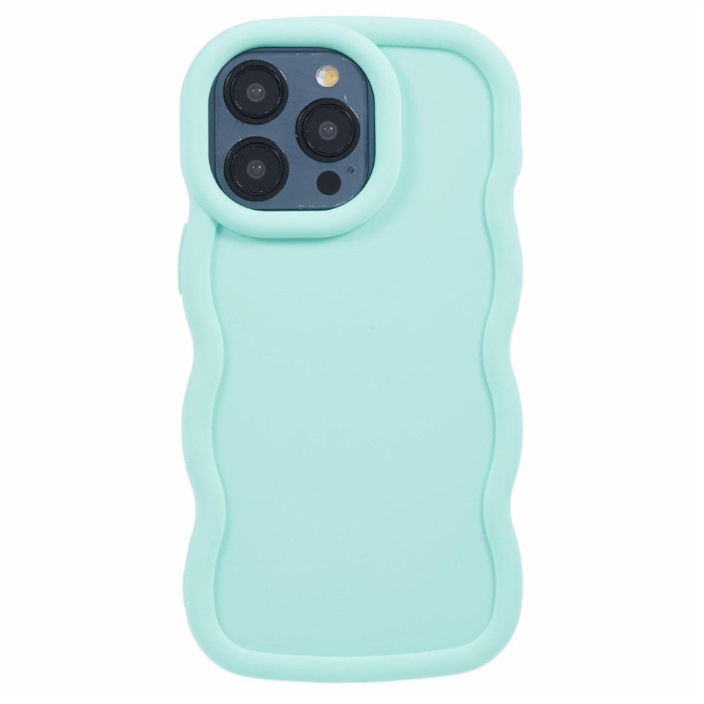 iPhone 15 Pro EIDERWOOD Flexible Plastic Wavy Case - Blue