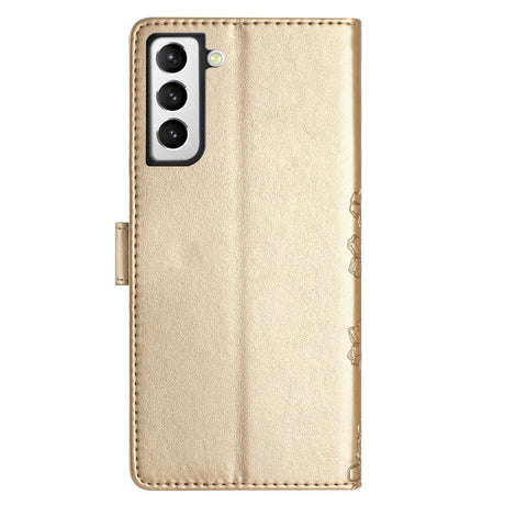 EIDERWOOD Samsung Galaxy S22+ (Plus) Faux Leather Wallet Case with Engraving - Gold