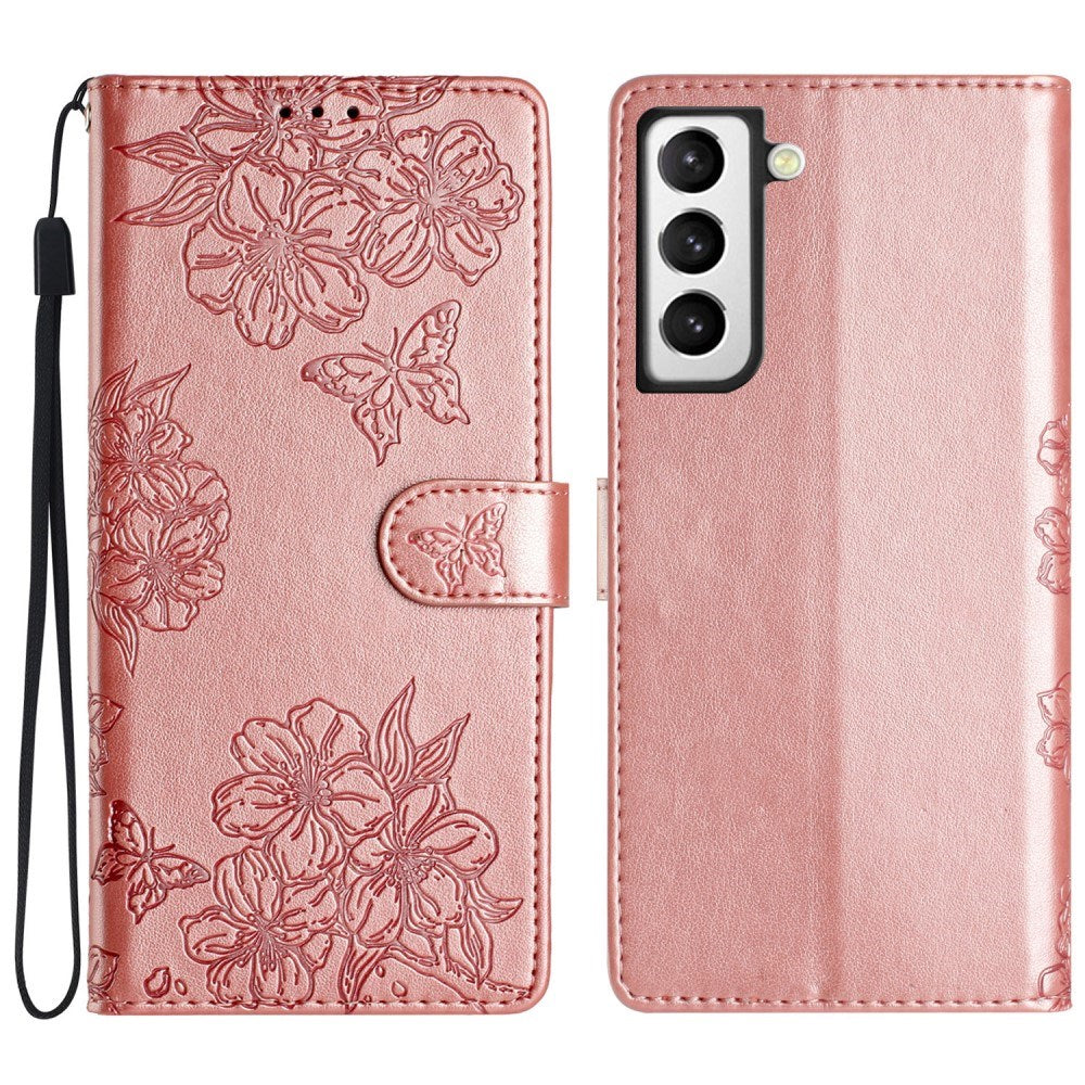 EIDERWOOD Samsung Galaxy S22+ (Plus) Faux Leather Wallet Case with Engraving - Rose Gold