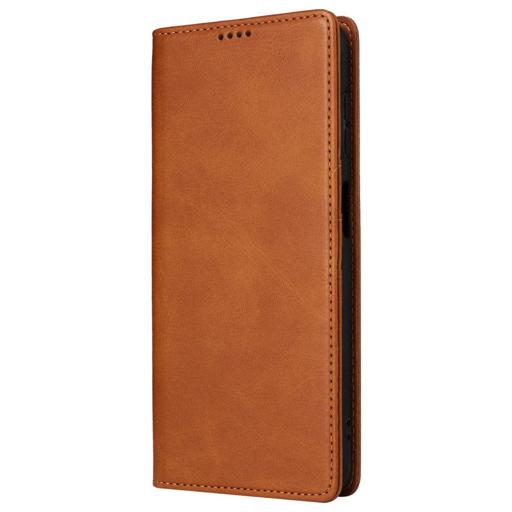 EIDERWOOD Samsung Galaxy A13 (4G/5G) / A04s / M13 Faux Leather Flip Case with Cardholder & Stand Function - Brown