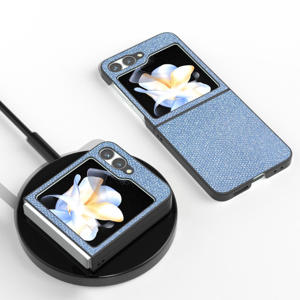 EIDERWOOD Samsung Galaxy Z Flip7 FE / Flip6 5G Rhinestone Case - Blue